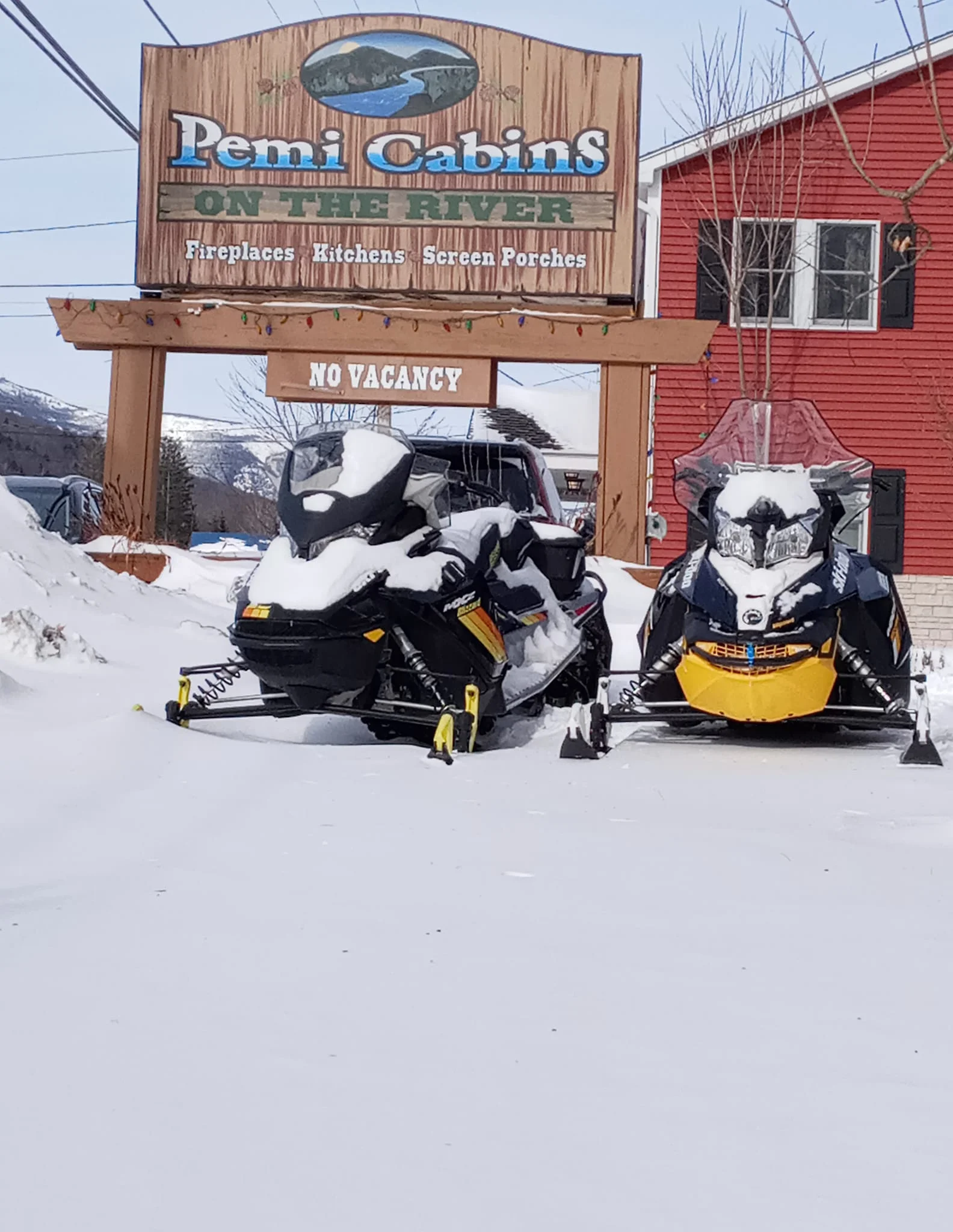 Snowmobiling From Your Cabin